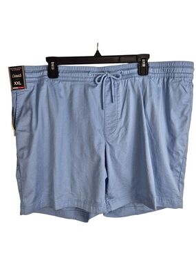 Roundtree & Yorke Men's Shorts Size XXL  Casuals Light Blue Flat Front NWT 09